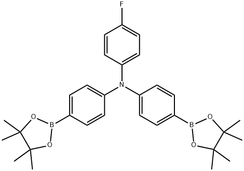 4-氟-N,N-双[4,4,5,5-四甲基-1,3,2-二氧硼戊环-2基）苯基]苯胺