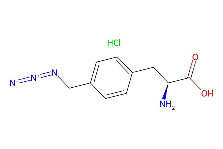 (2S)-2-氨基-3-(4-叠氮甲基苯基)丙酸盐酸盐_2517638-29-6_C10H13ClN4O2
