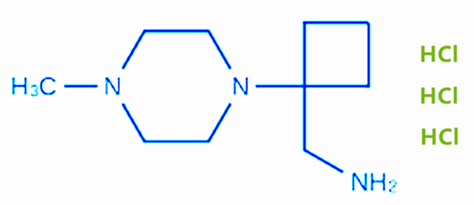 (1-(4-Methylpiperazin-1-yl)cyclobutyl)methanamine trihydrochloride