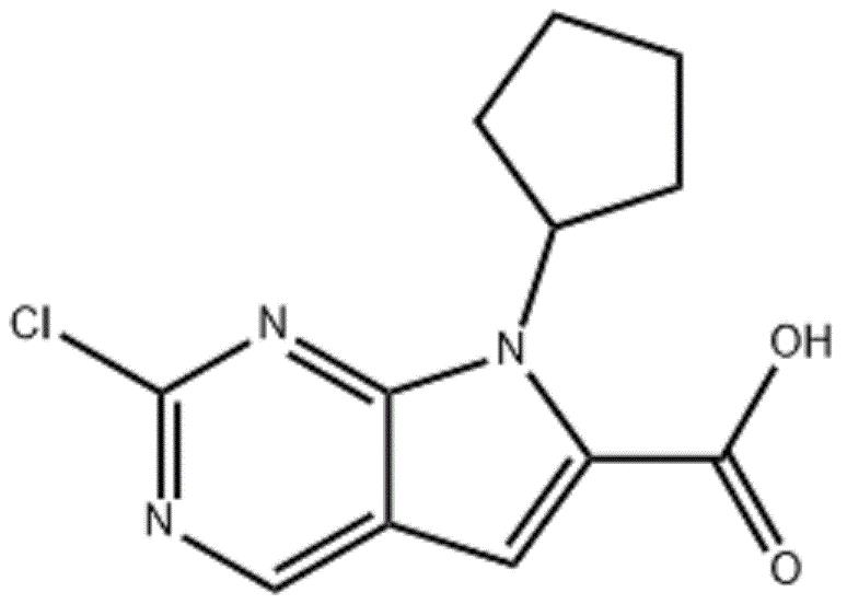 2-氯-7-环戊基-7H-吡咯并[2,3-d]嘧啶-6-羧酸