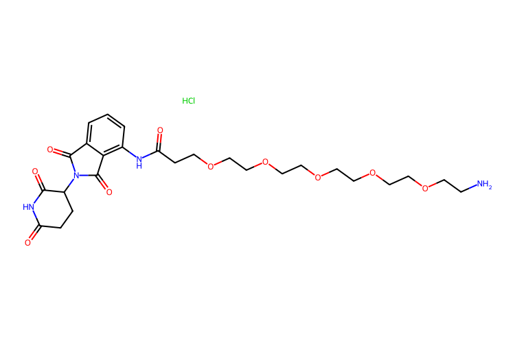 1-氨基-N-(2,6-二氧代哌啶-3-基)-1,3-二氧代-2,3-二氢-1H-异吲哚-4-基)-3,6,9,12,15-五氧杂十八烷-18-酰胺盐酸盐