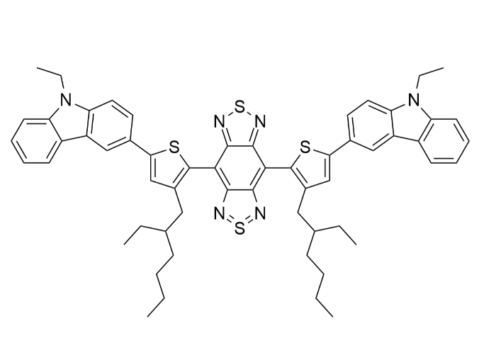 4,8-双(5-(9-乙基-9H-咔唑基)-3-(2-乙基己基)-2-噻吩基)-2λ4δ2-苯并[1,2-c:4,5-c']双[1,2,5]噻二唑