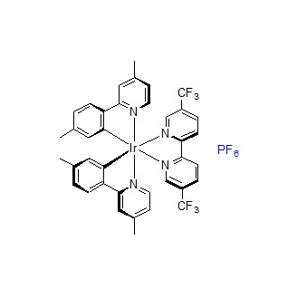 2828433-59-4；二[2-对甲苯基-4-甲基吡啶][5,5'-二(三氟甲基)-2,2'-联吡啶]铱(III)六氟磷酸盐
