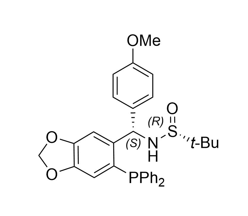 S(R)]-N-[(S)-[6-(二苯基膦)苯并[d][1,3]-二氧戊环-5基](4-甲氧基苯基)甲基]-2-叔丁基亚磺酰胺