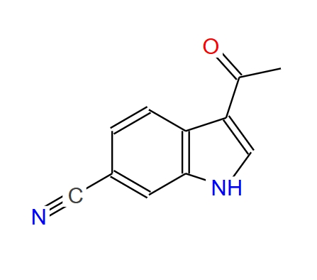 3-乙酰基-1H-吲哚-6-甲腈 83783-34-0