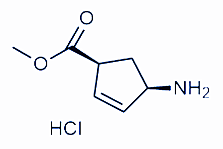 (1S,4R)-4-甲基环戊-2-烯甲酸甲酯盐酸盐