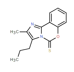 5H-Imidazo[1,2-c][1,3]benzoxazine-5-thione, 2-methyl-3-propyl-