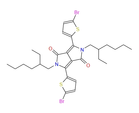2,5-二(2-乙基己基)-3,6-二(5-溴噻吩基-2-)-吡咯并吡咯二酮 1000623-95-9