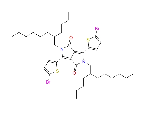 3,6-双(5-溴噻吩-2-基)-2,5-双(2-丁基辛基)吡咯并[3,4-C]吡咯-1,4(2H,5H)-二酮 1224709-68-5