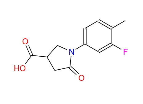 1-(3-氟-4-甲基-苯基)-5-氧代-吡咯烷-3-羧酸 63674-46-4