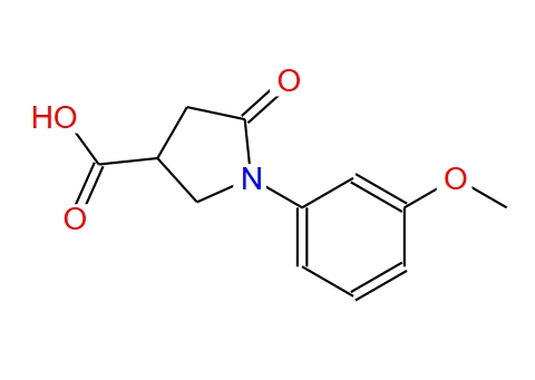 1-(3-甲氧基-苯基)-5-氧代-吡咯烷-3-羧酸 63674-47-5