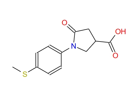 1-[4-(甲基硫烷基)苯基]-5-氧代吡咯烷-3-羧酸 63674-53-3