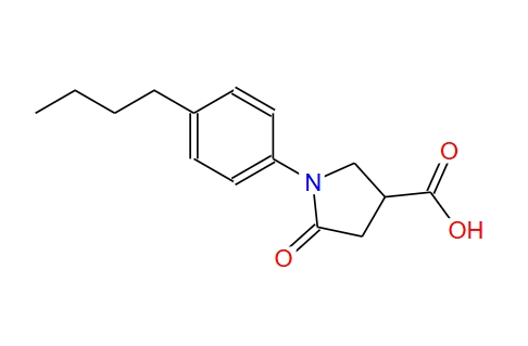 1-(4-丁基苯基)-5-氧代吡咯烷-3-羧酸 63674-57-7