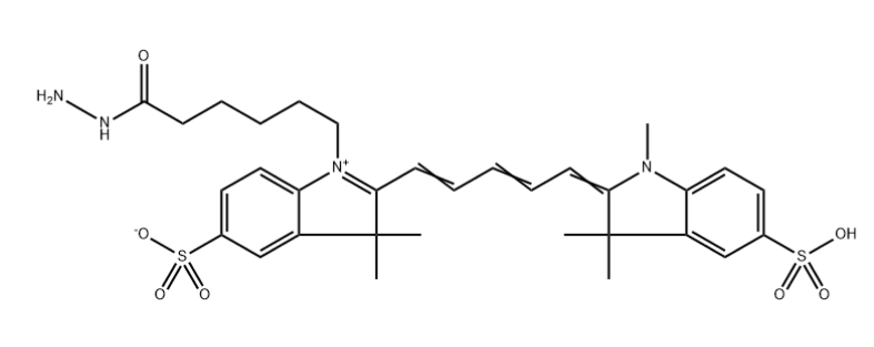 2055138-61-7，Sulfo-Cy5 hydrazide，一种结合了 CY5 光学性能的荧光染料
