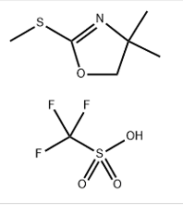 1,1,1-三氟-甲磺酸化合物与 4,5-二氢-4,4-二甲基-2-(甲硫基)恶唑 (1:1) 1384956-50-6