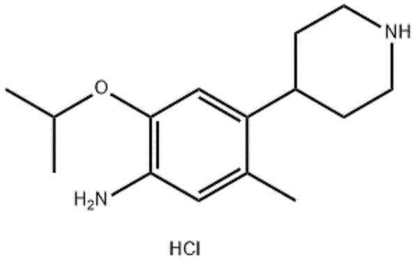 5-甲基-2-(1-甲基乙氧基)-4-(4-哌啶)-苯胺二盐酸盐