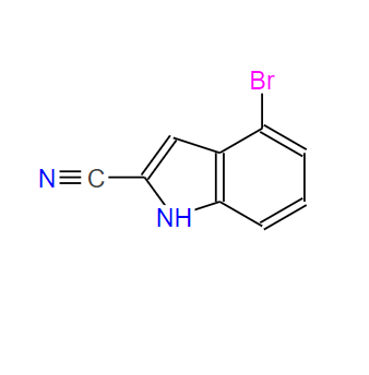 955978-74-2;4-溴-1H-吲哚-2-甲腈;4-Bromo-1H-indole-2-carbonitrile