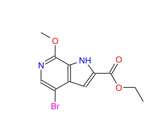 4-溴-7-甲氧基-1H-吡咯并[2,3-c]吡啶-2-羧酸乙酯