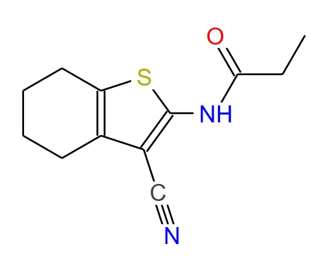 N-(3-氰基-4,5,6,7-四氢苯并[B]噻吩-2-基)丙酰胺 61627-58-5