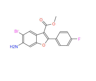 1333225-33-4；methyl 6-amino-5-bromo-2-(4-fluorophenyl)benzofuran-3-carboxylate