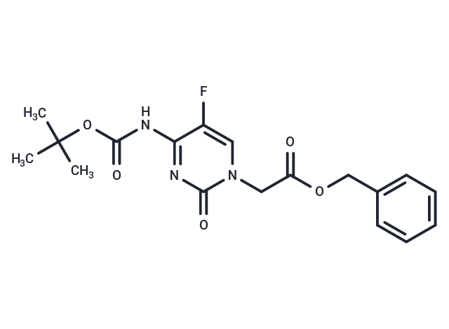 化合物 N4-Boc-5-fluorocytosin-1-yl-acetic ?acid benzyl ester;|TNU1066|TargetMol