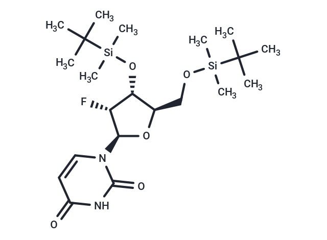 化合物 2’-Deoxy-2’-fluoro-3’,5’-bis-O-TBDMS-uridine|TNU1512|TargetMol