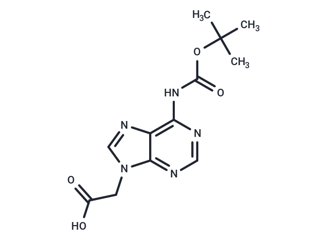化合物 N6-Boc-adenin-9-yl ?acetic acid|TNU0890|TargetMol