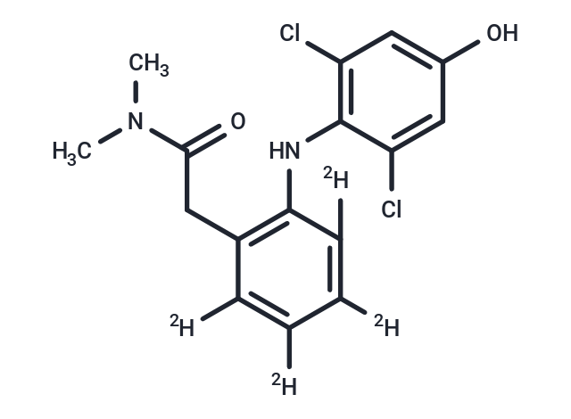 化合物 4’-Hydroxy Diclofenac-d4 (Major)|TMID-0220|TargetMol