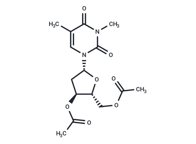 化合物 3’,5’-Di-O-acetyl-2’-deoxy-5,N3-dimethyl uridine|TNU1399|TargetMol