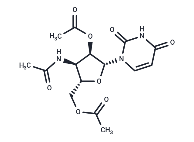 化合物 3’-N-Acetyl-3’-amino-3’-deoxy-2’,5’-di-O-acetyluridine|TNU1407|TargetMol
