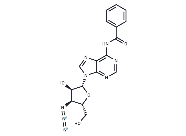 化合物 3’-Azido-N6-benzoyl-3’-deoxyadenosine|TNU1222|TargetMol