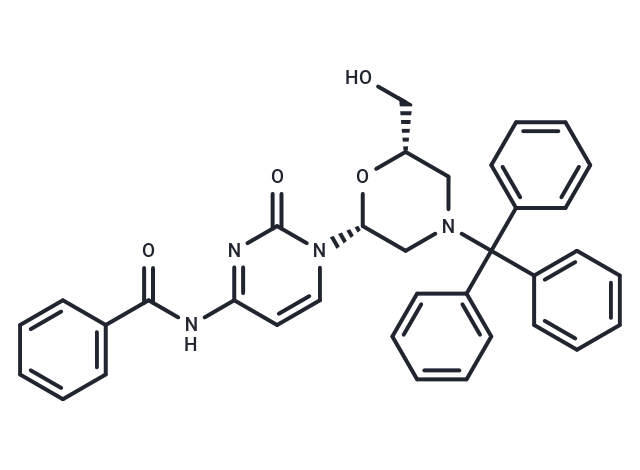 化合物 N4-Benzoyl-7’-OH-N-trityl morpholinocytosine|TNU0642|TargetMol
