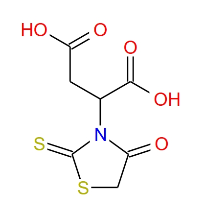 2-(4-氧代-2-硫代噻唑烷-3-基)琥珀酸 31316-80-0