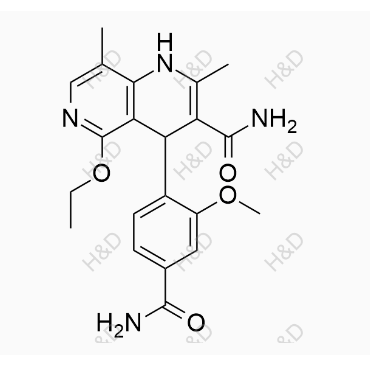 非奈利酮杂质26	4-(4-carbamoyl-2-methoxyphenyl)-5-ethoxy-2,8-dimethyl-1,4-dihydro-1,6-naphthyridine-3-carboxamide