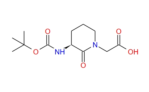 (S)-2-(3-(叔丁氧羰基氨基)-2-氧代哌啶-1-基)乙酸 74411-97-5