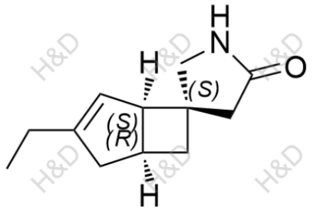 (1R,3'S,5S)-3-ethylspiro[bicyclo[3.2.0]hept[3]ene-6,3'-pyrrolidin]-5'-one	米诺巴林杂质31	