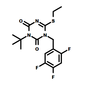 3-(叔丁基)-6-(乙硫基)-1-(2,4,5-三氟苄基)-1,3,5-三嗪-2,4(1H,3H)-二酮 2771355-75-8