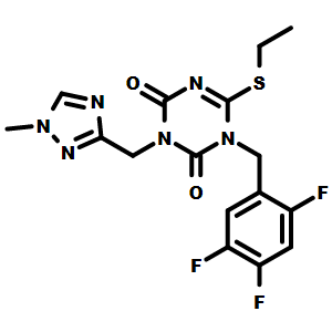 3-(叔丁基)-6-(乙硫基)-1-(2,4,5-三氟苄基)-1,3,5-三嗪-2,4(1H,3H)-二酮 2771355-75-8
