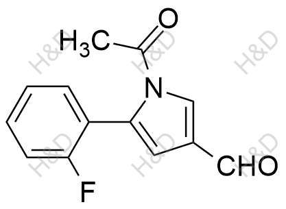 1-acetyl-5-(2-fluorophenyl)-1H-pyrrole-3-carbaldehyde	沃诺拉赞杂质9	