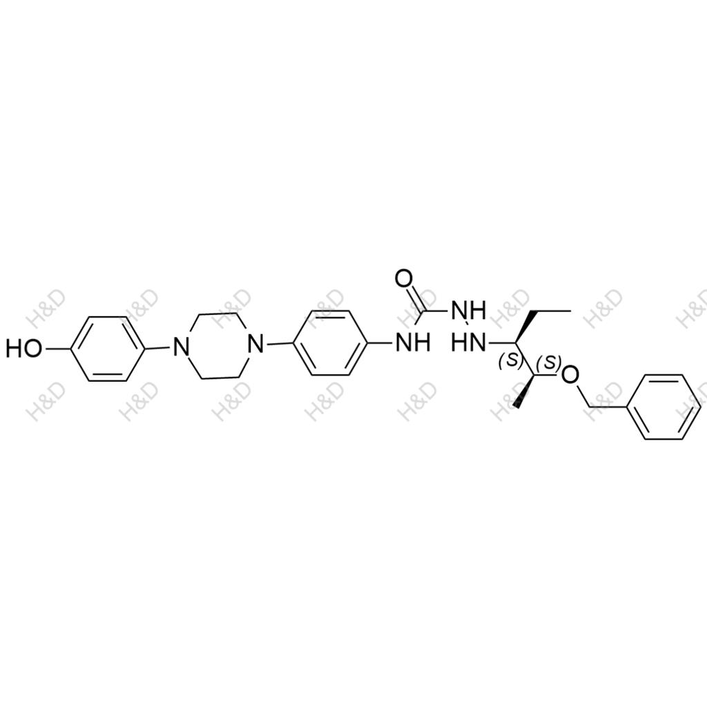 2-((2S,3S)-2-(benzyloxy)pentan-3-yl)-N-(4-(4-(4-hydroxyphenyl)piperazin-1-yl)phenyl)hydrazinecarboxamide	泊沙康唑杂质33	