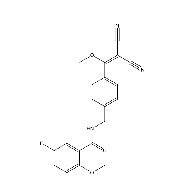 N-[[4-(2,2-二氰基-1-甲氧基-乙烯基)苯基]甲基]-5-氟-2-甲氧基苯甲酰胺 2764851-04-7