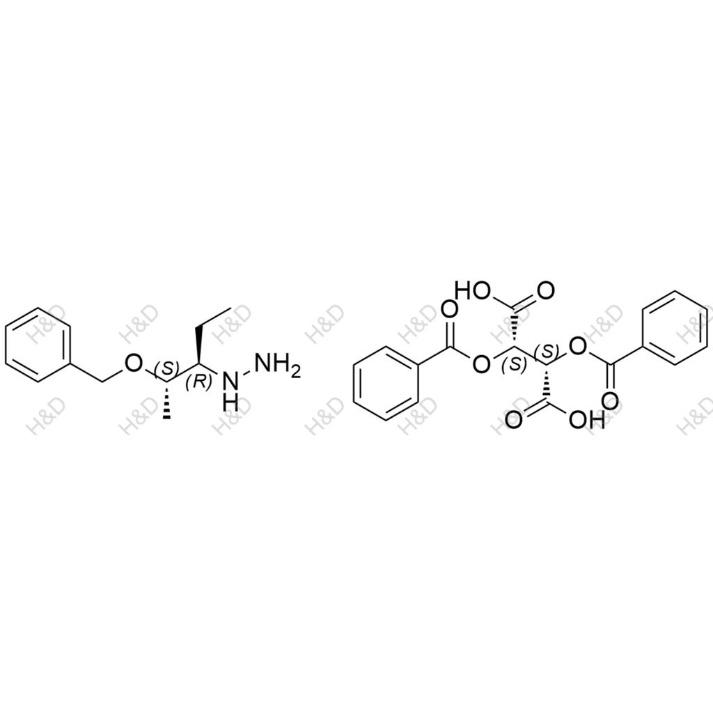 ((2S,3R)-2-(benzyloxy)pentan-3-yl)hydrazine (2S,3S)-2,3-bis(benzoyloxy)succinate	泊沙康唑杂质130（二苯甲酰酒石酸）	
