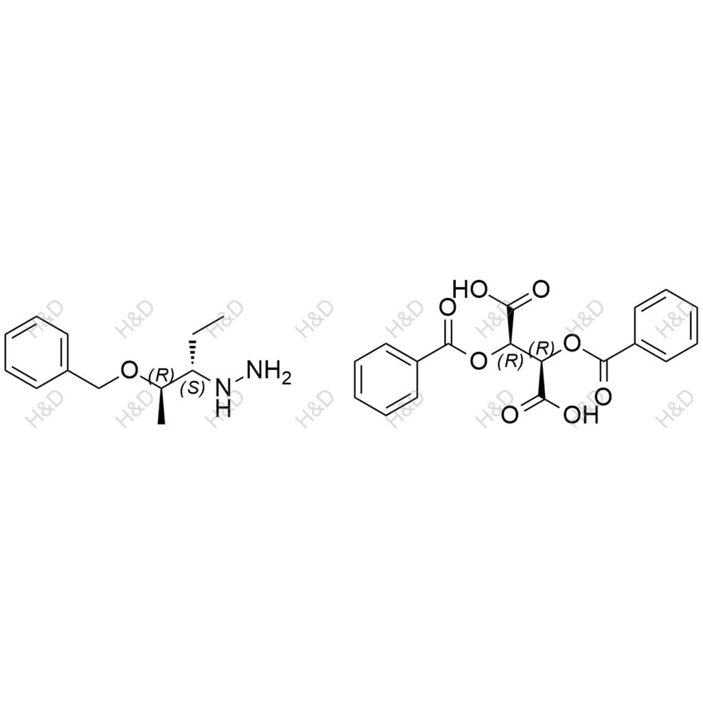 ((2R,3S)-2-(benzyloxy)pentan-3-yl)hydrazine (2R,3R)-2,3-bis(benzoyloxy)succinate	泊沙康唑杂质131（二苯甲酰酒石酸）	