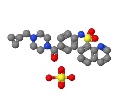 N-(4-(4-(环丙基甲基)哌嗪-1-羰基)苯基)喹啉-8-磺酰胺半硫酸盐