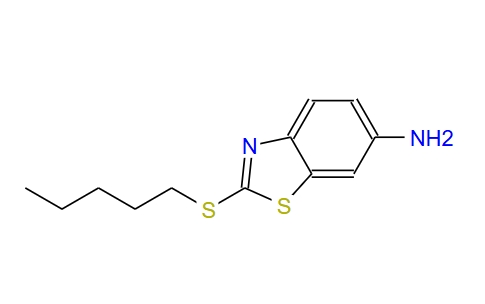 2-(戊基硫烷基)-1,3-苯噻唑-6-胺 73844-29-8