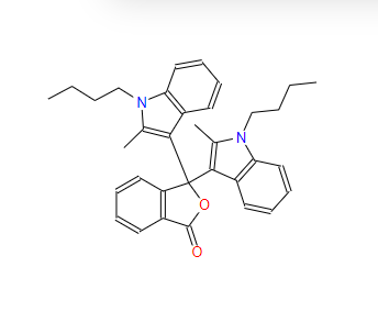 3,3-双(1-丁基-2-甲基-1H-吲哚-3-基)-1(3H)-异苯并呋喃酮 50292-91-6