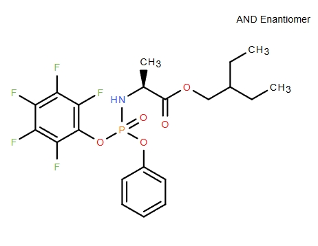 2-乙基丁基 ((S)-(五氟苯氧基)(苯氧基)磷酰基)-L-丙氨酸酯