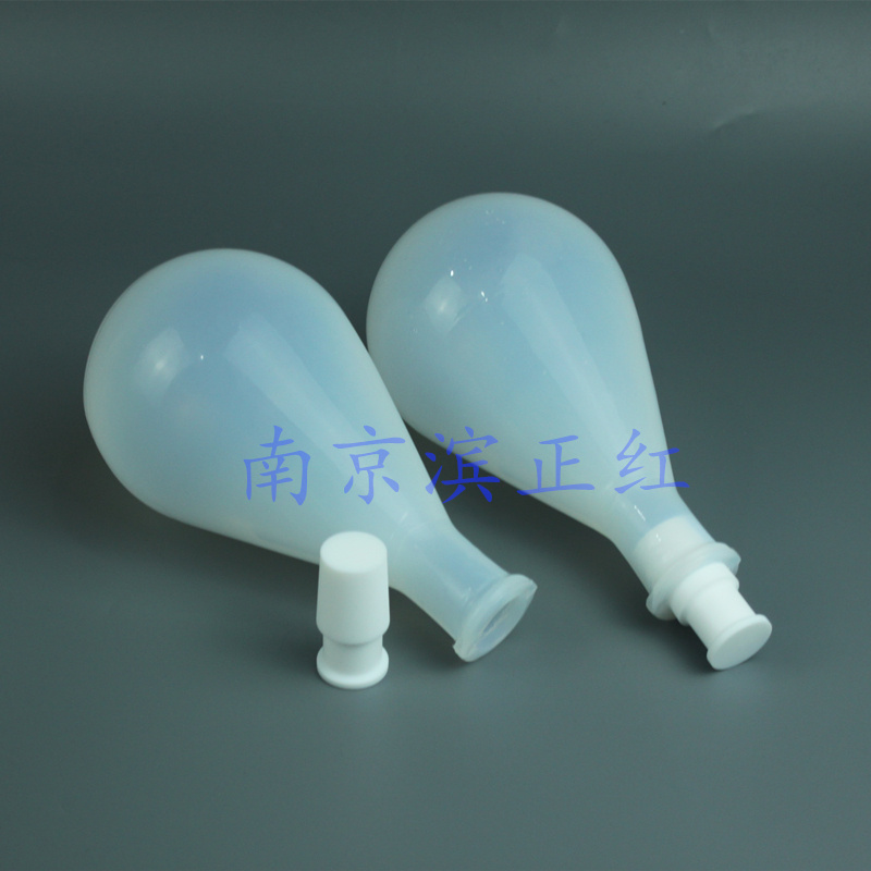 PFA茄形瓶500ml耐腐蚀透明PFA旋蒸瓶500mlPFA旋转蒸发烧瓶