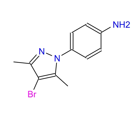 4-(4-溴-3,5-二甲基吡唑-1-基)苯胺 60639-22-7
