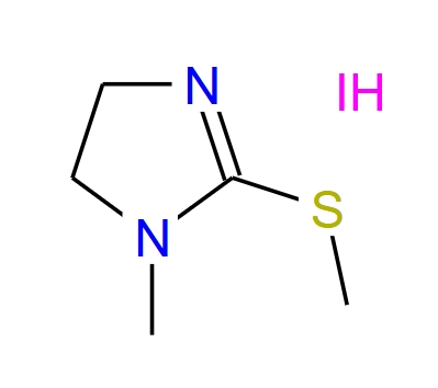 1-甲基-2-甲巯基-4,5-二氢-1H-咪唑氢碘酸盐 61076-89-9